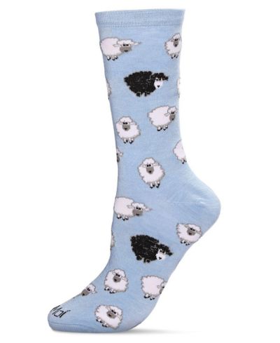 MeMoi Women's Bah Bah Crew Socks