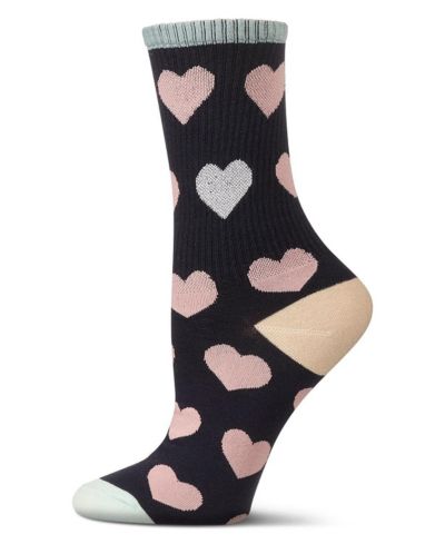 MeMoi Женские носки Radiate Love Glitter Heart