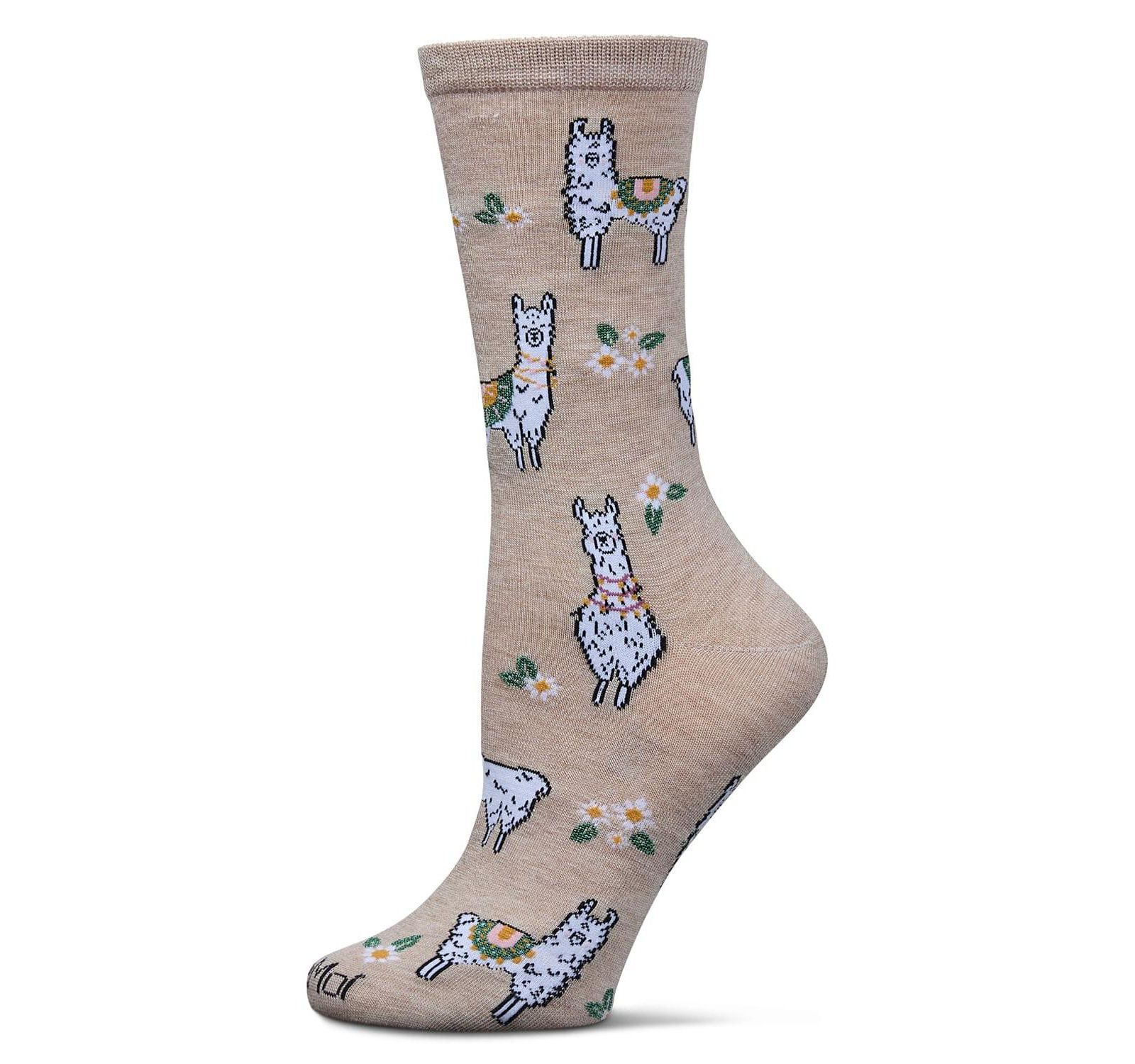 MeMoi Women's Alpaca Rayon From Crew Socks