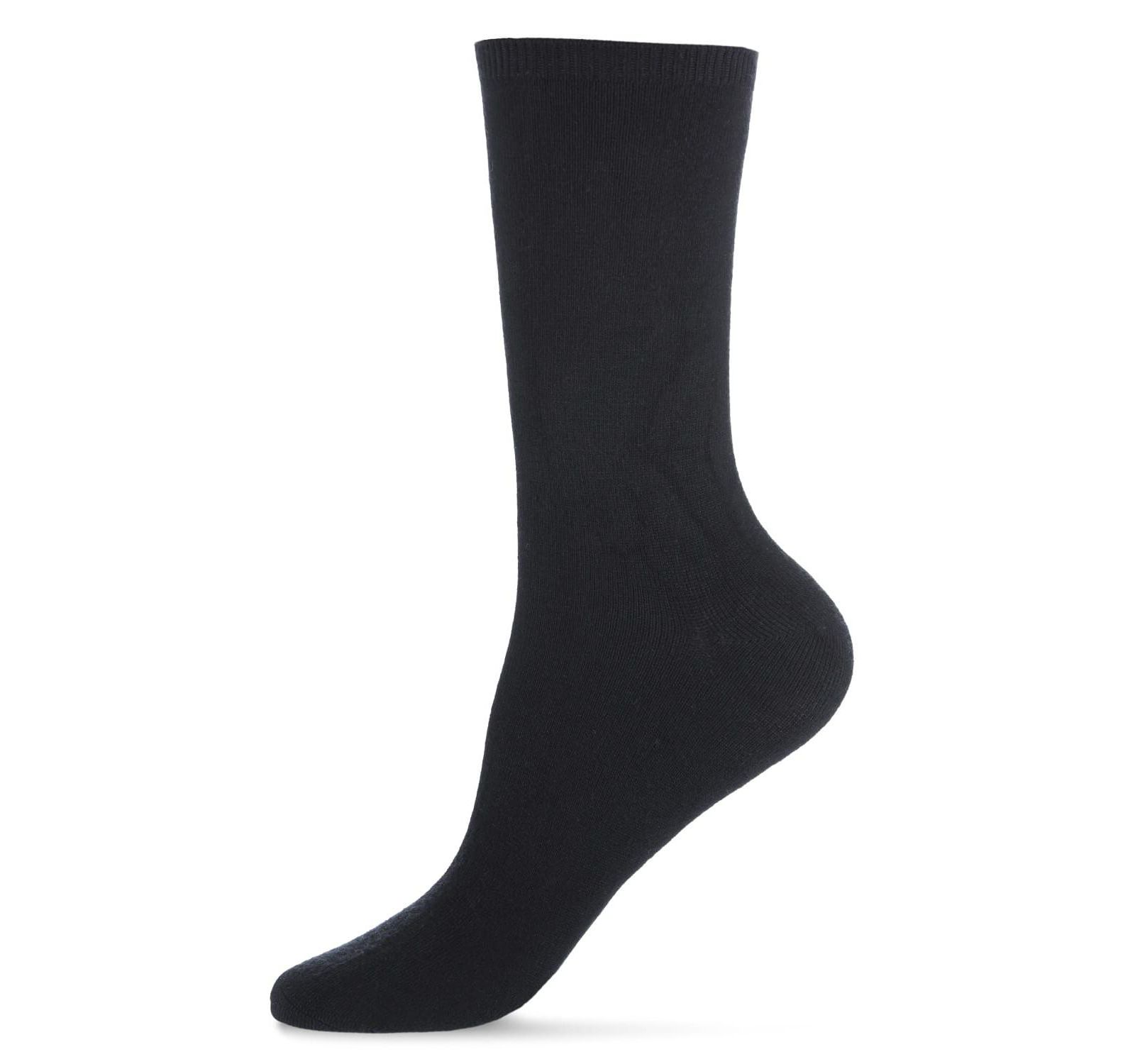 MeMoi Women's 2 Pair Pack Flat Crew Socks