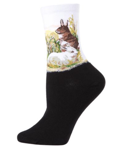 Женские носки MeMoi Rabbit Limited Edition Art Cotton Blend Crew