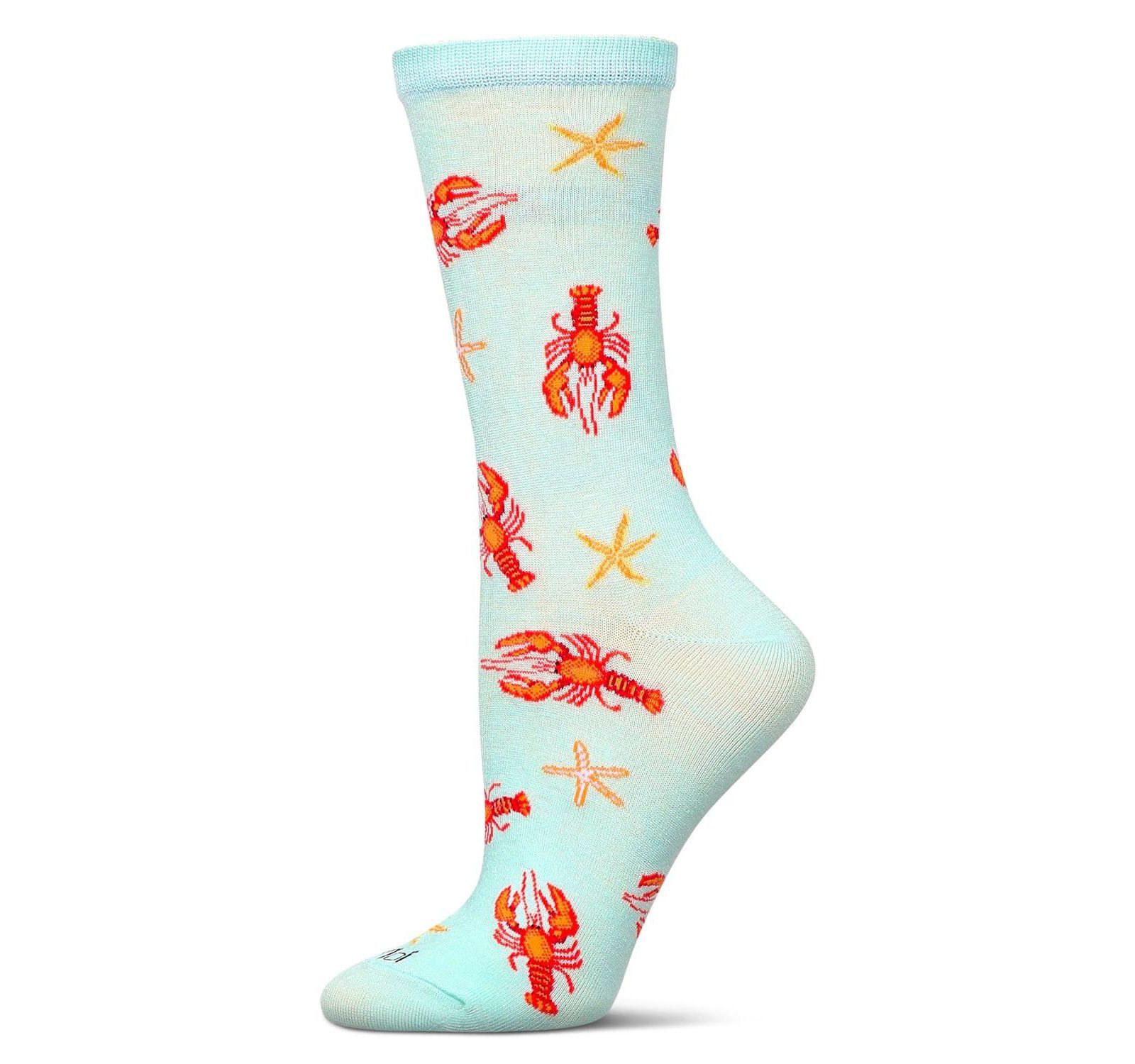 MeMoi Women's Lobsters Rayon From Crew Socks