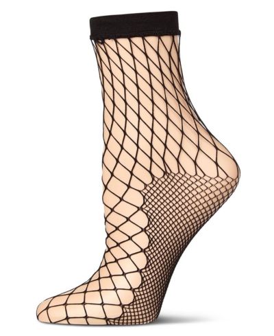 Женские носки-гольфины MeMoi Women's Nothing But Net Fishnet Anklet Socks