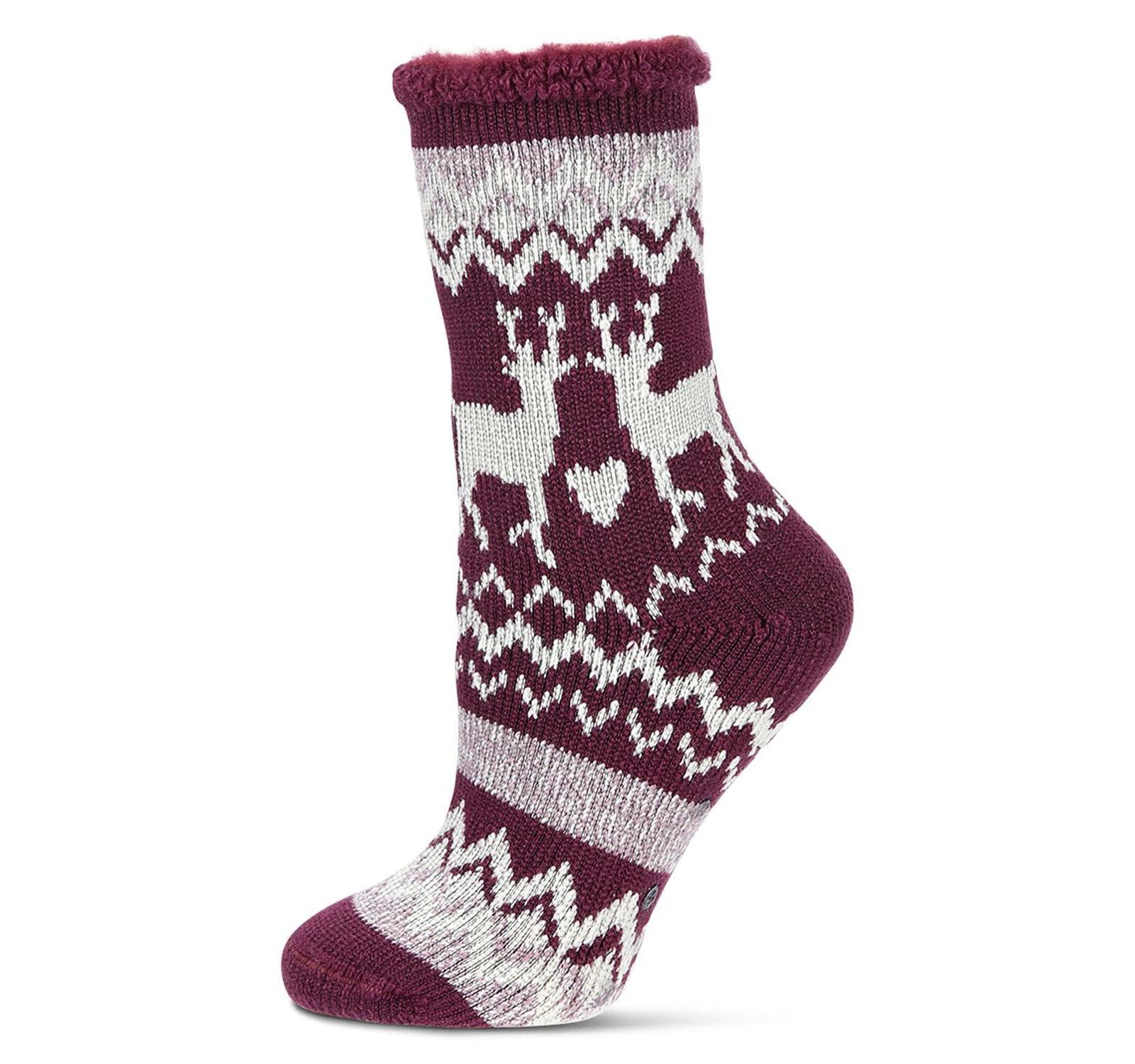 Женские теплые термоноски MeMoi Reindeer Flake