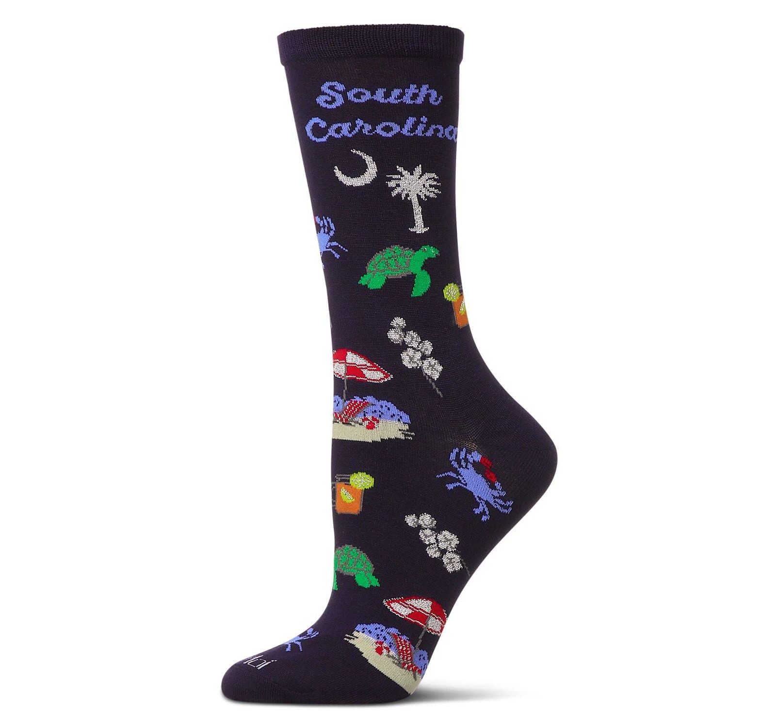 MeMoi Women's South Carolina Rayon From Crew Socks