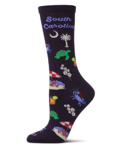 MeMoi Women's South Carolina Rayon From Crew Socks
