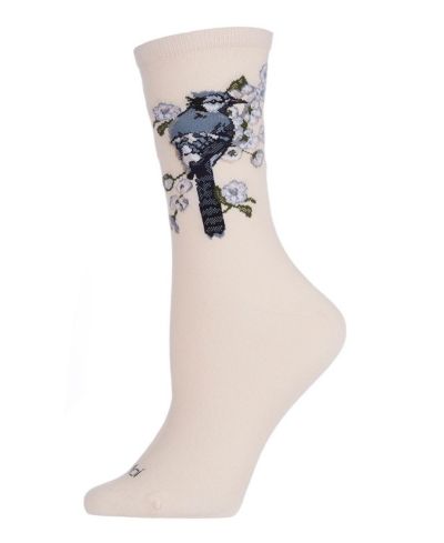 Носки MeMoi Women's Blue Bird Limited Edition Cotton Blend Crew