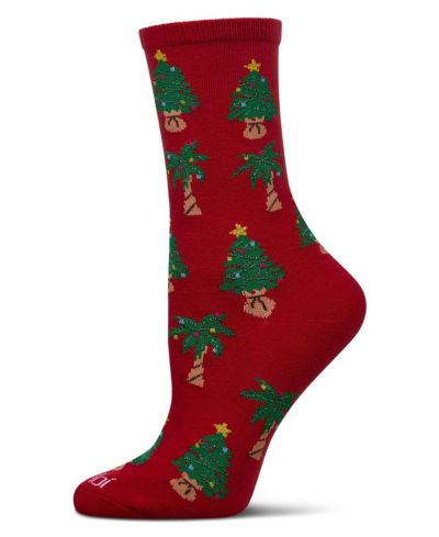 Праздничные носки MeMoi Women's Tree Paradise Holiday Crew Socks