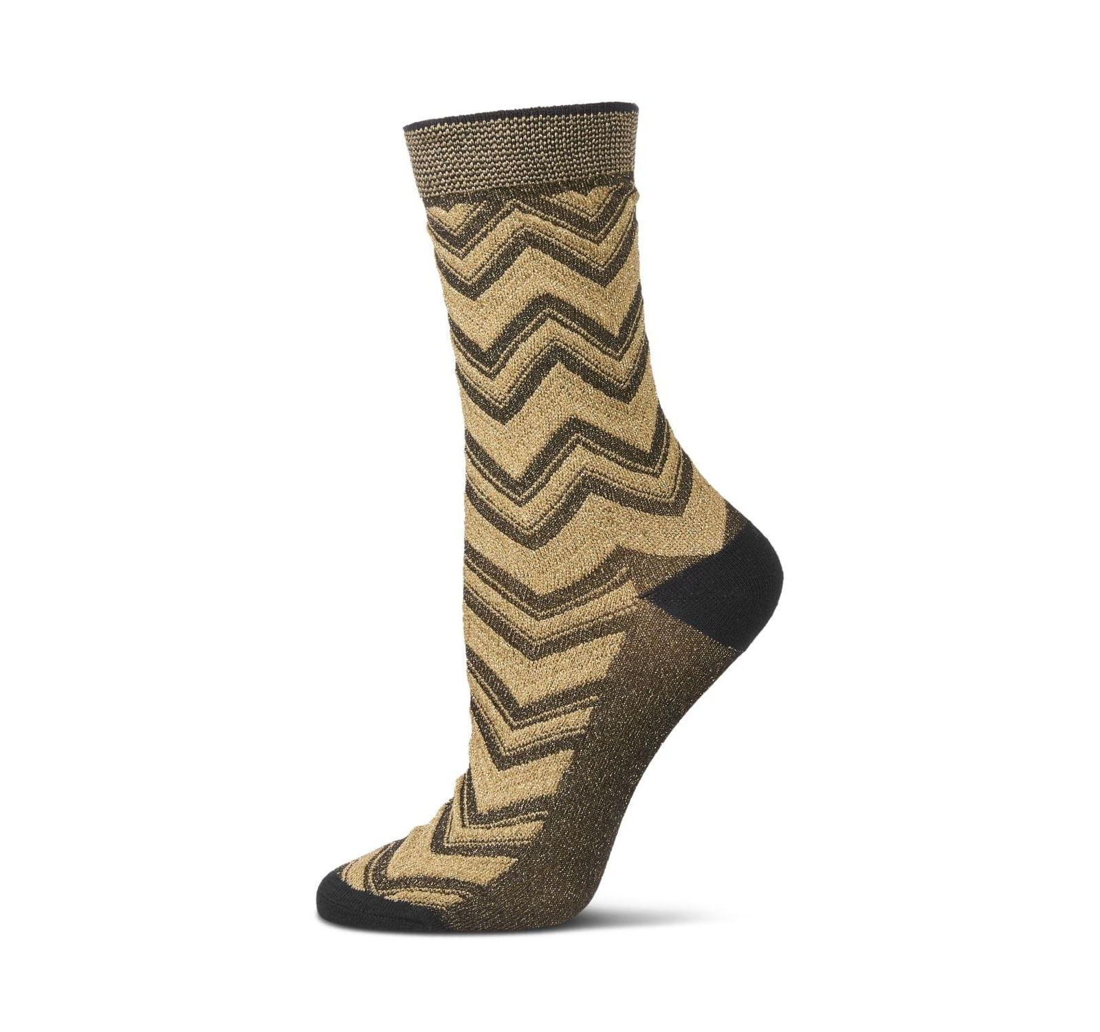 Женские носки MeMoi Shimmer Chevron с блеском