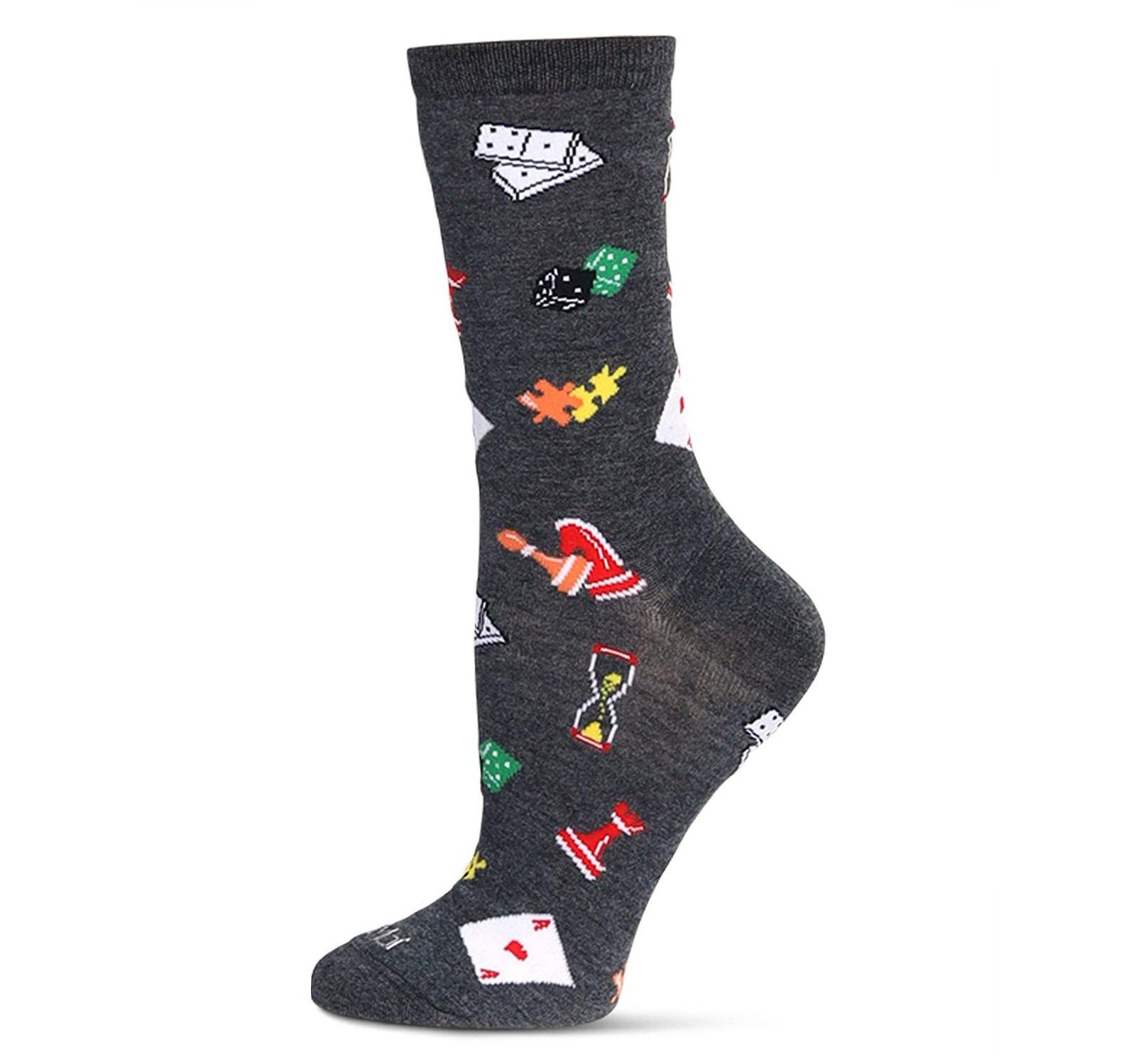 MeMoi Women's Games Crew Socks