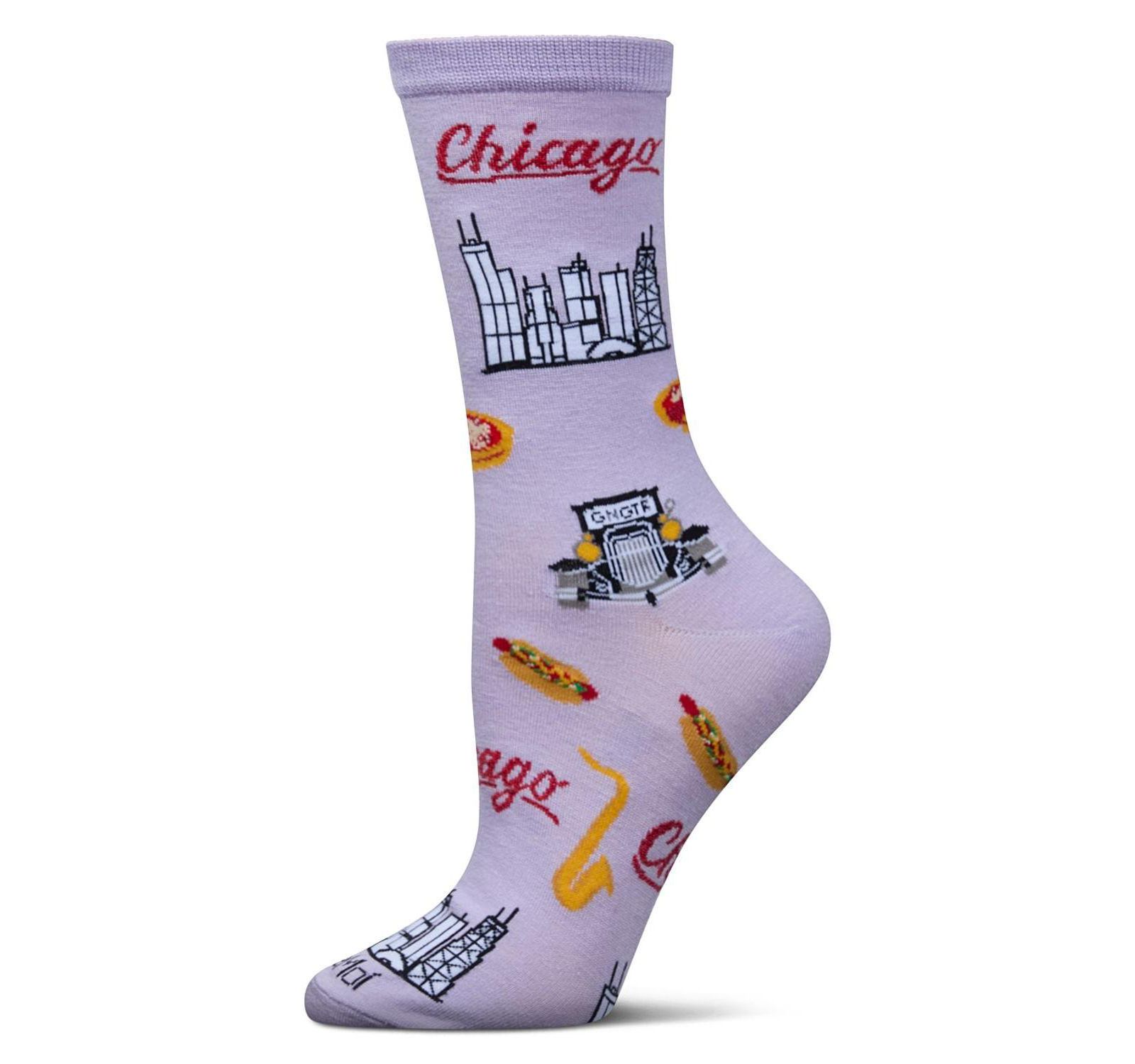 MeMoi Women's Chicago Rayon From Crew Socks