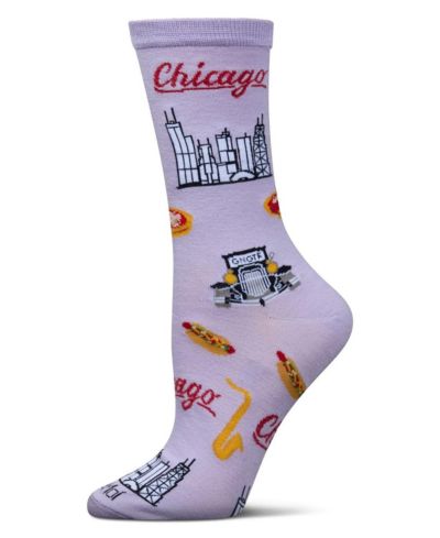 MeMoi Women's Chicago Rayon From Crew Socks