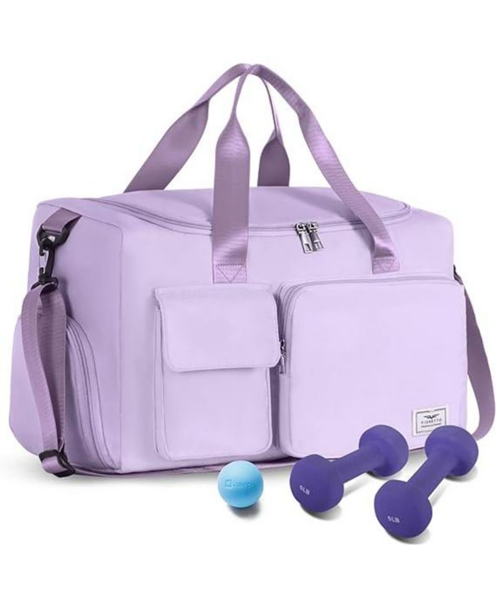 Women's Gym Duffle Bag with Shoes Compartment, 37L Capacity, Ideal for Travel, Gym, Sports, Duffel, Weekender