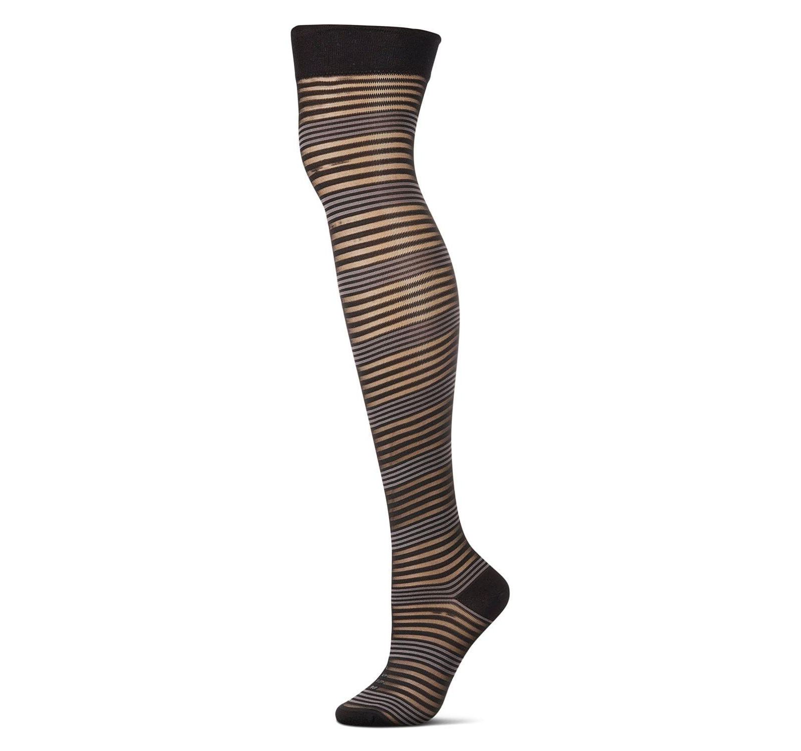 Женские носки MeMoi Variegated Sheer Stripe Over The Knee