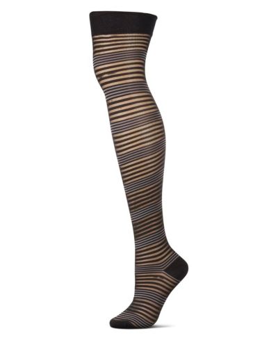 Женские носки MeMoi Variegated Sheer Stripe Over The Knee