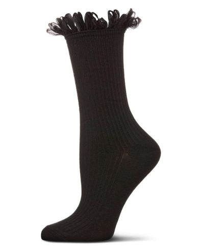 Женские носки MeMoi Fine Rib Loop Cuff