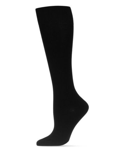 MeMoi Women's Basic Mercerized Cotton Blend Knee High Socks