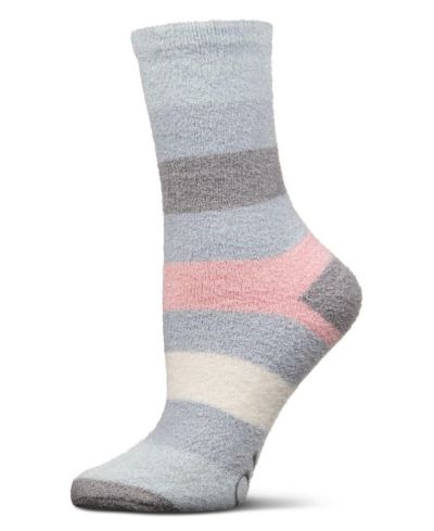MeMoi Women's Happy Aloe Infused Crew Socks