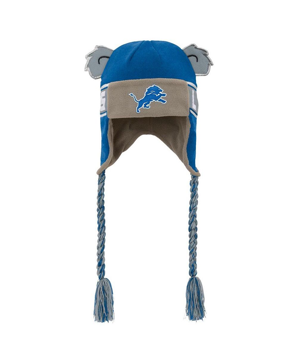 Outerstuff детская синяя вязаная шапка Trooper с ушами и надписью Detroit Lions