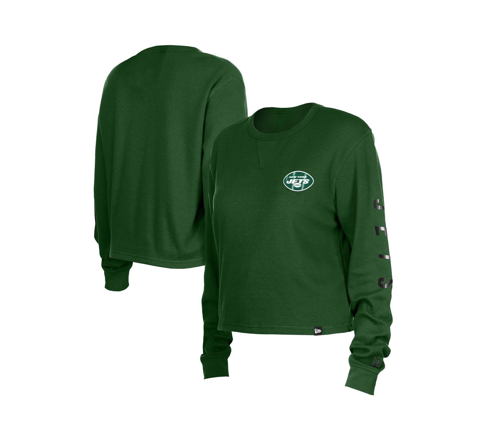 Женская термофутболка New Era Green New York Jets Sport Night Long Sleeve