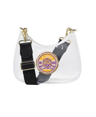 Сумка через плечо Stoney Clover Lane LSU Tigers Clear Curved Crossbody