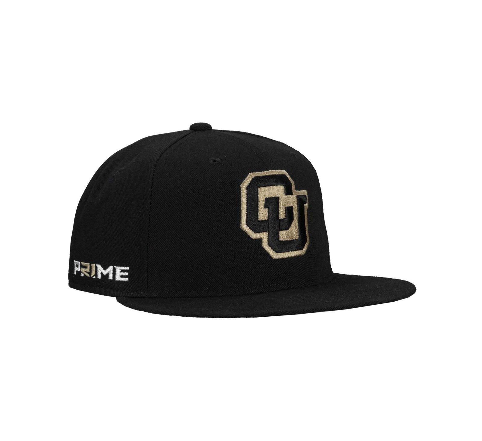 Nike Мужская Black Colorado Buffaloes Prime Pro Flat Brim Fitted Hat