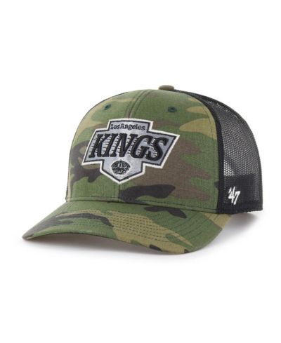 '47 Brand Men's Camo/Black Los Angeles Kings Trucker Adjustable Hat
