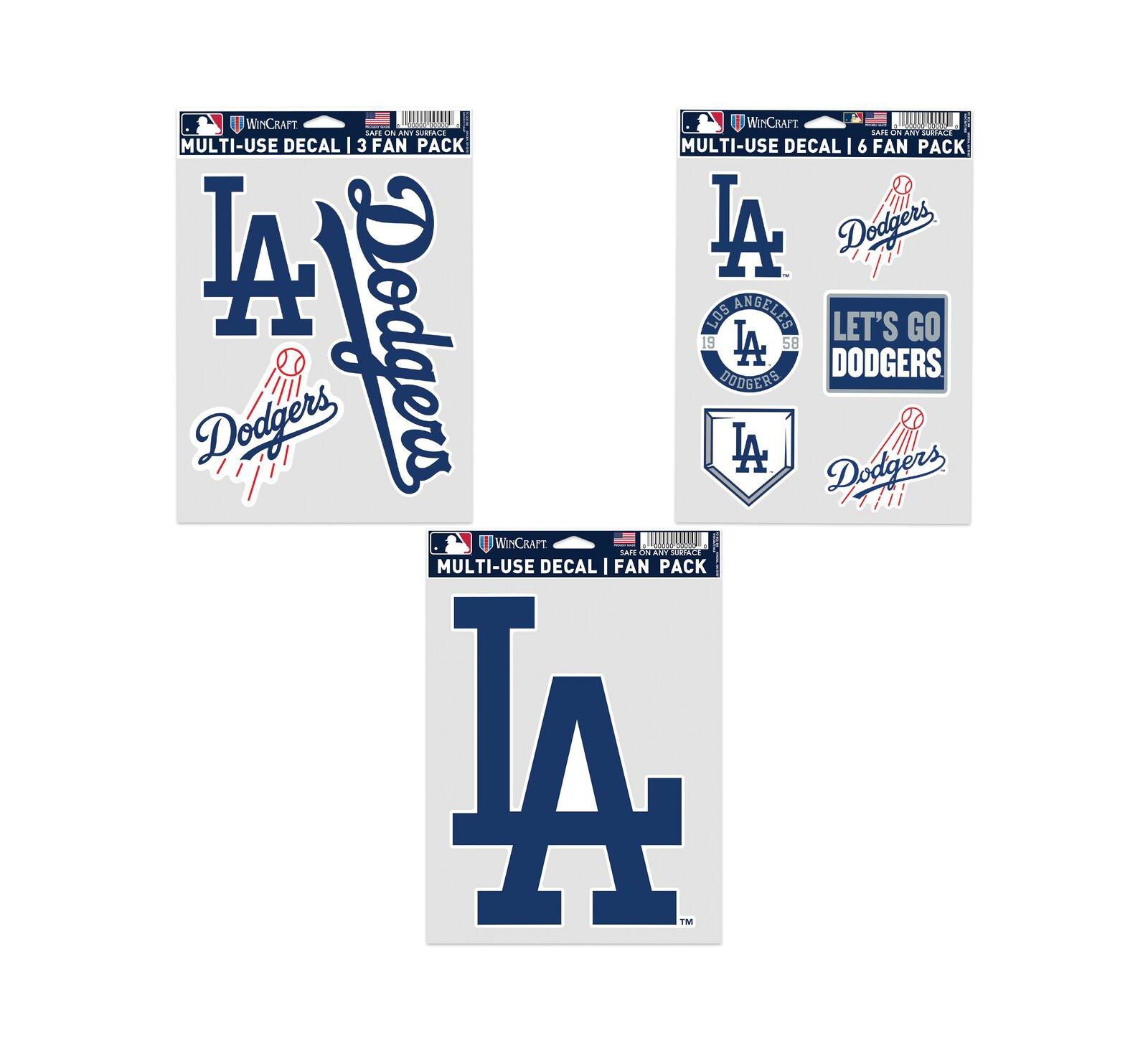 Wincraft Los Angeles Dodgers Three-Pack Fan Decal Set