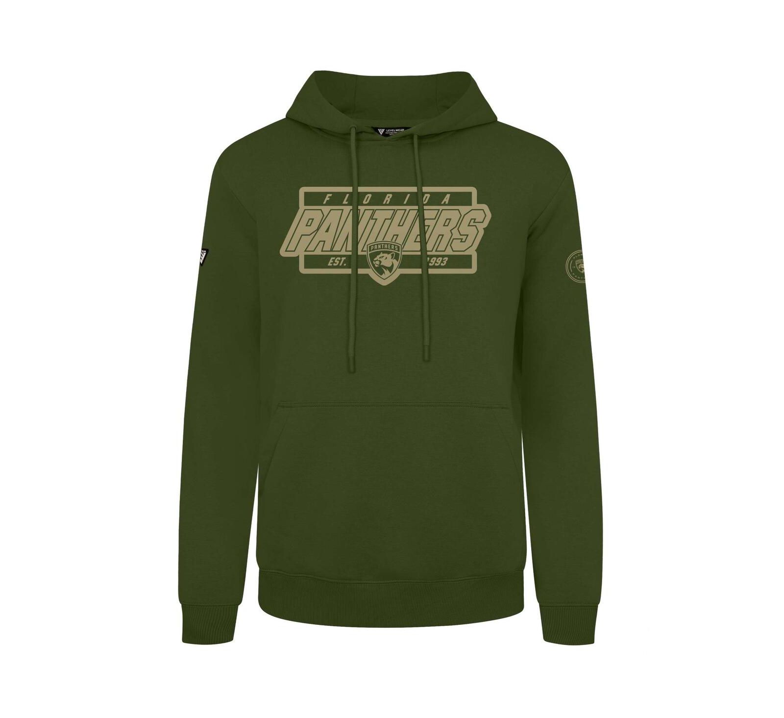 Мужское худи LevelWear Olive Florida Panthers Podium Pullover Hoodie