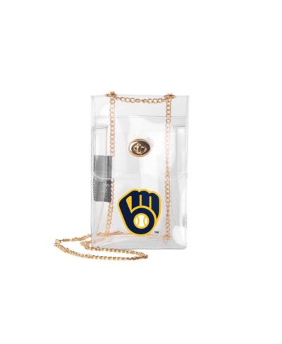 Logo Brands Milwaukee Brewers Clear Essential Crossbody Purse