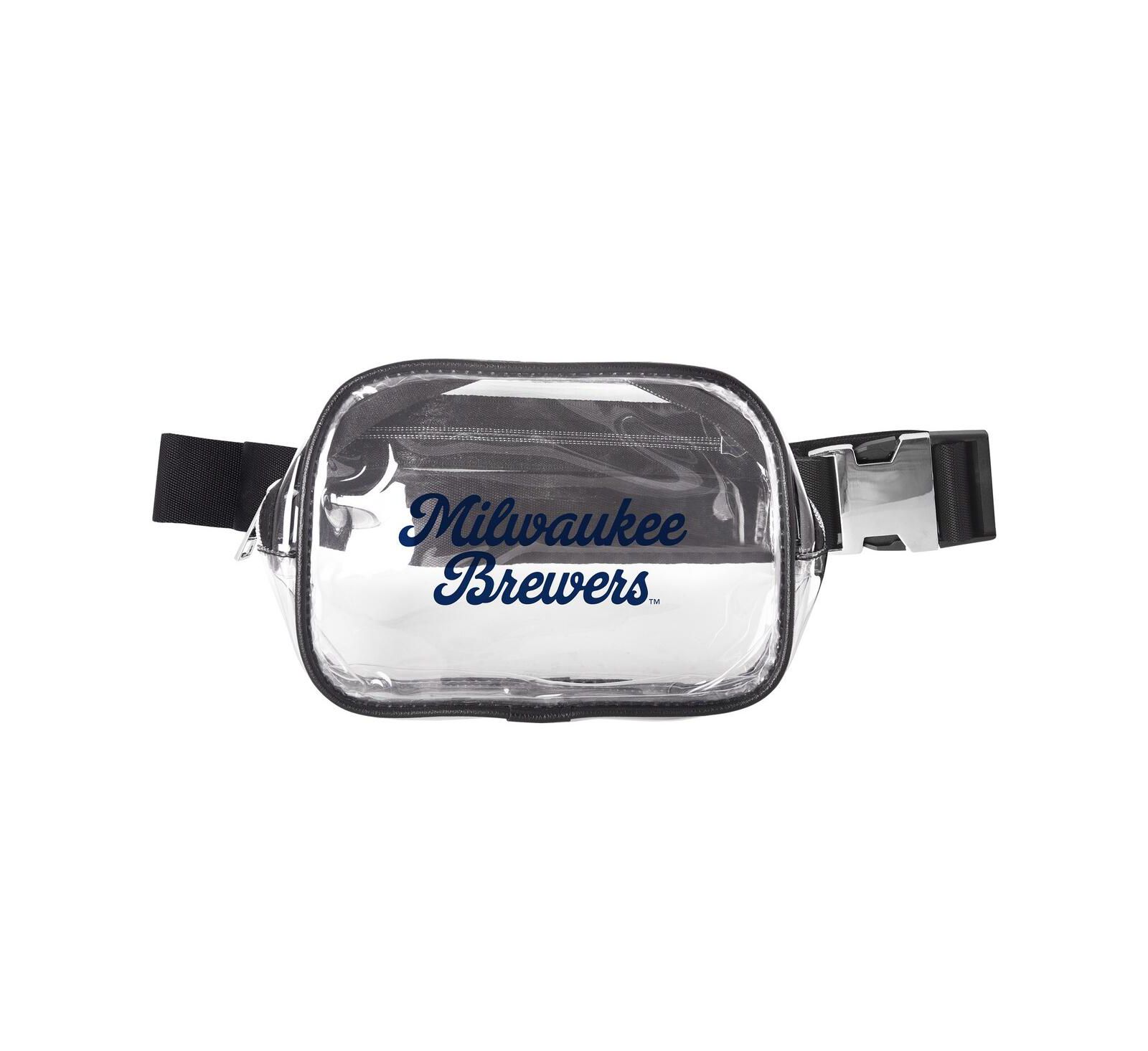 Logo Brands Milwaukee Brewers Clear Belt Bag