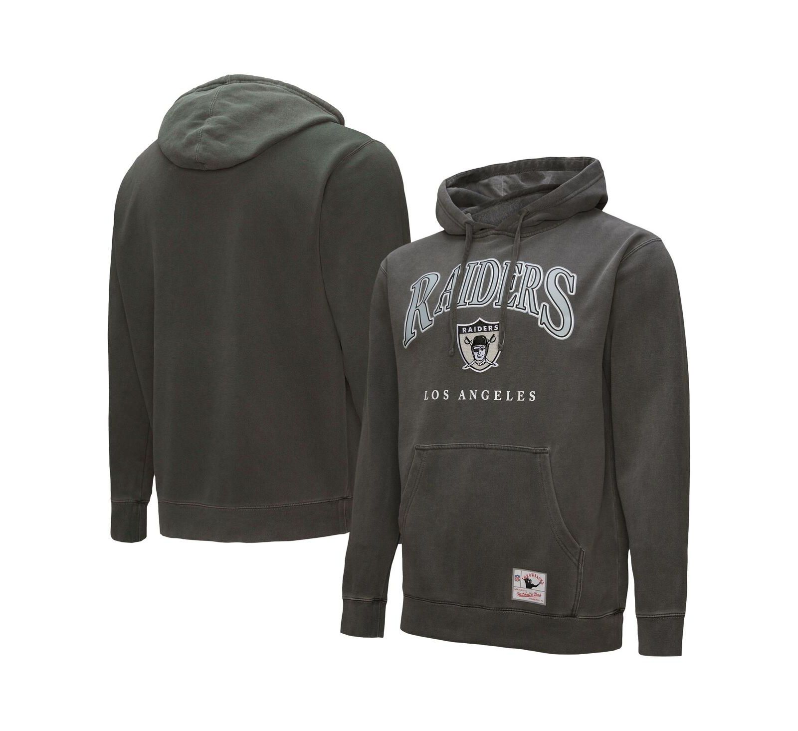 Серое худи Mitchell & Ness Los Angeles Raiders Slot Pullover