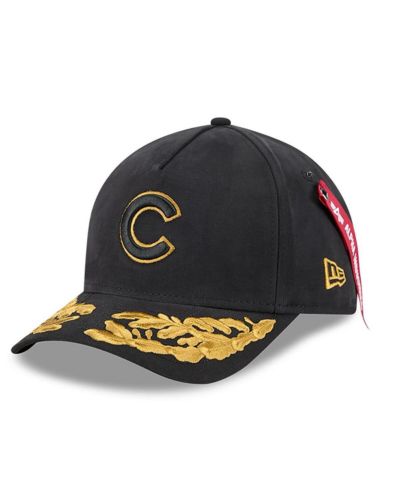 Мужская кепка New Era Black Chicago Cubs A-Frame 9FORTY Adjustable Hat