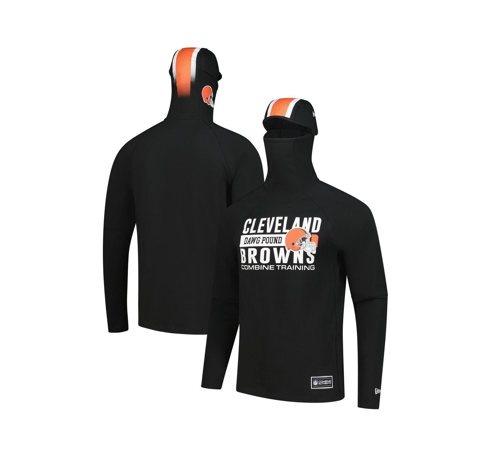 New Era Мужское худи Cleveland Browns с полоской на шлеме