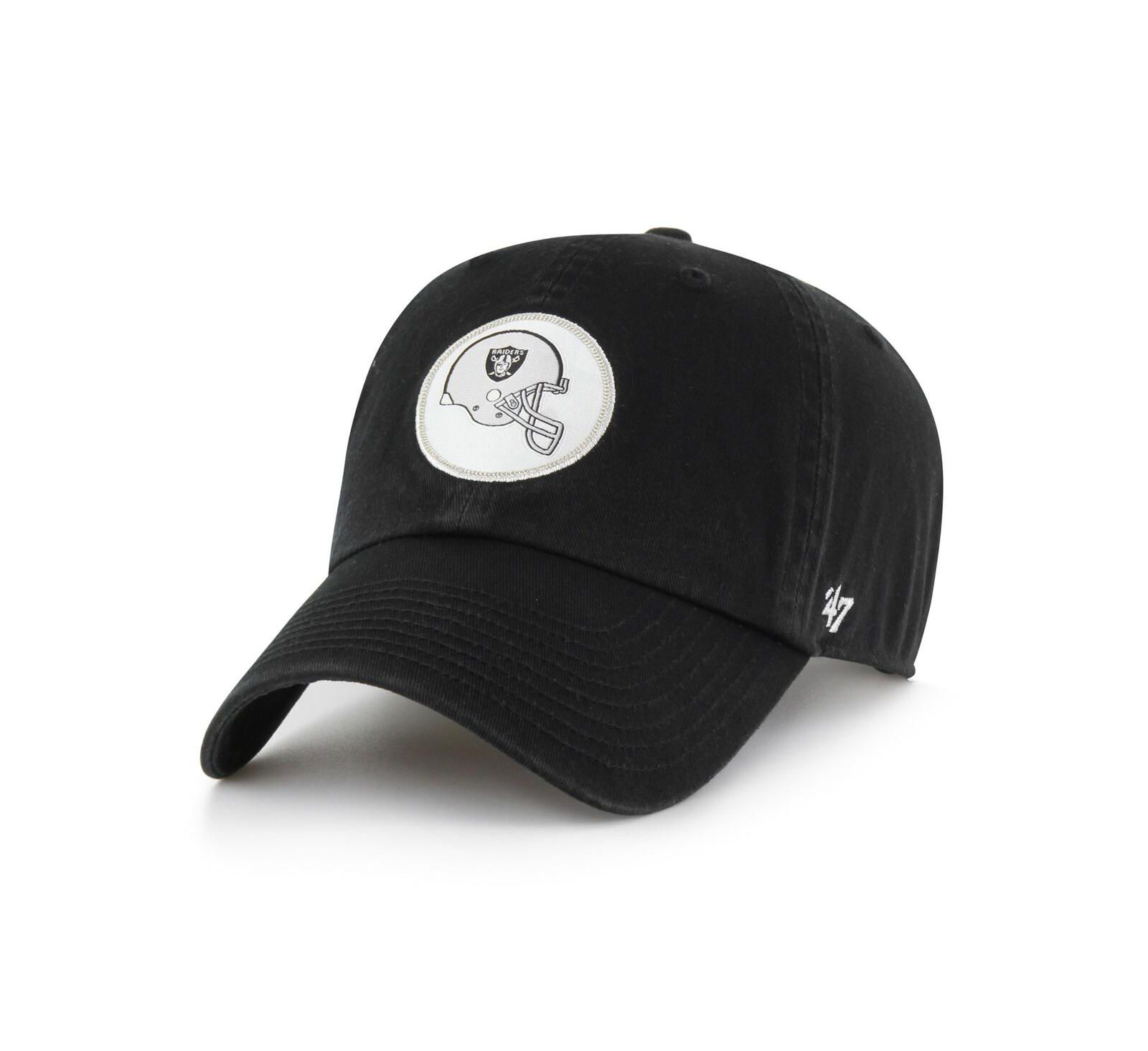 '47 Brand Мужская черная Las Vegas Raiders Hard Hat Clean Up регулируемая кепка