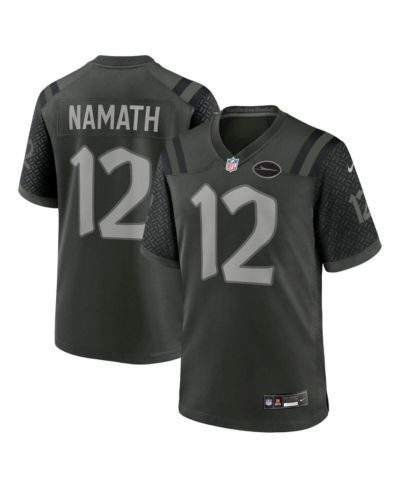 Мужская джерси Nike Joe Namath Gotham Green New York Jets 2025 Rivalries Collection Retired Player Game Jersey