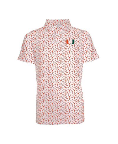 Garb Детская рубашка Miami Hurricanes Tom Allover Print Performance Polo