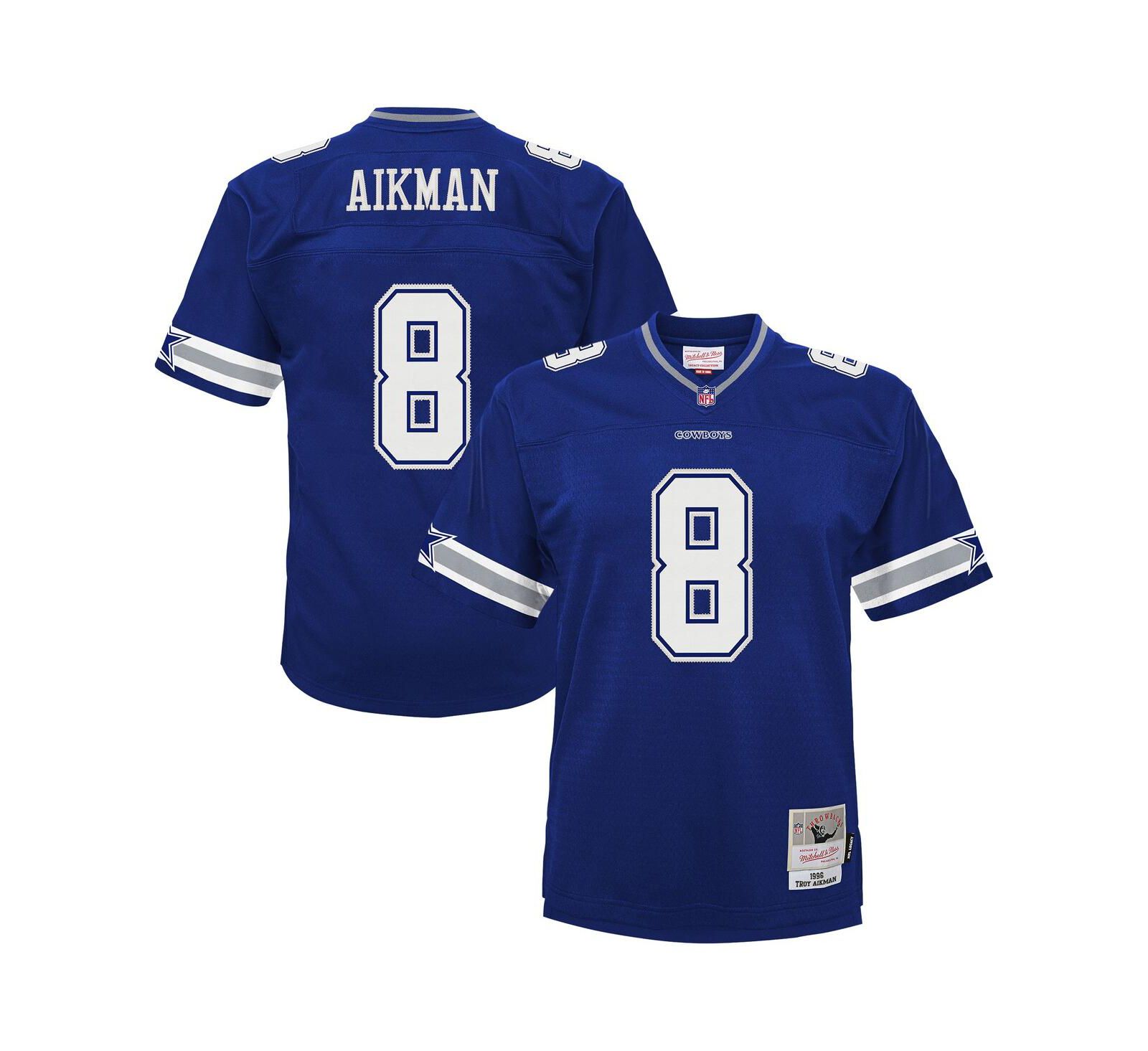 Детская джерси Mitchell & Ness Preschool Troy Aikman Navy Dallas Cowboys 1996 Retired Player Legacy Jersey