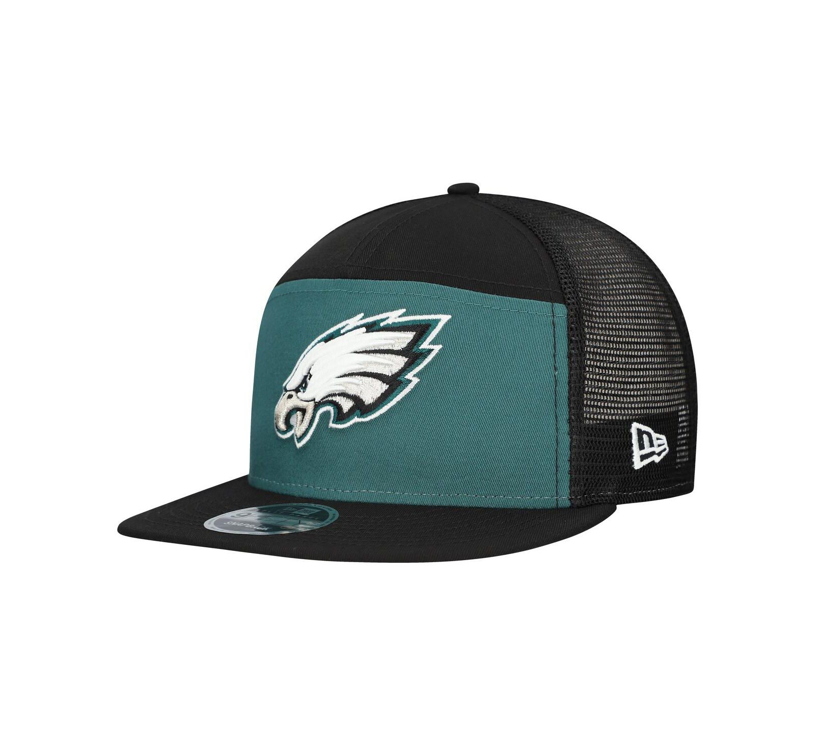 New Era Men's Midnight Green/Black Philadelphia Eagles Outdoor Split Panel 9FIFTY Snapback Hat
