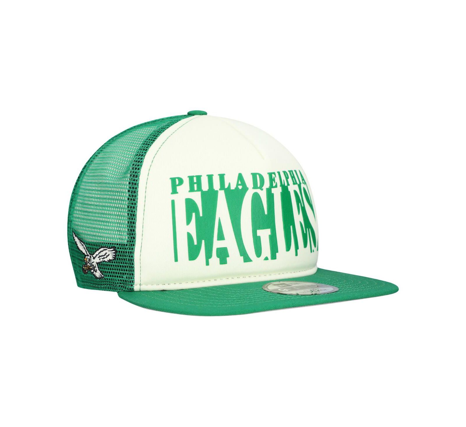 Мужская кепка New Era Cream/Kelly Green Philadelphia Eagles