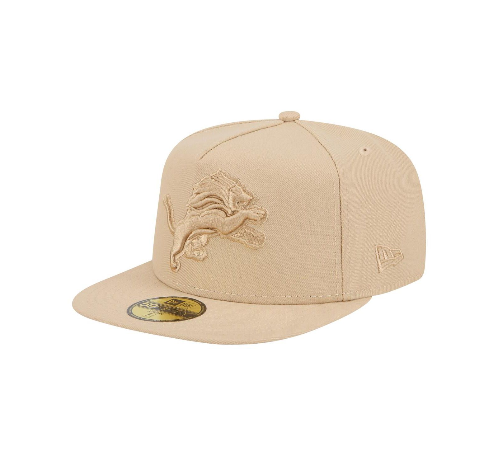 Мужская кепка New Era Detroit Lions Color Pack A-Frame 59FIFTY Light Beige