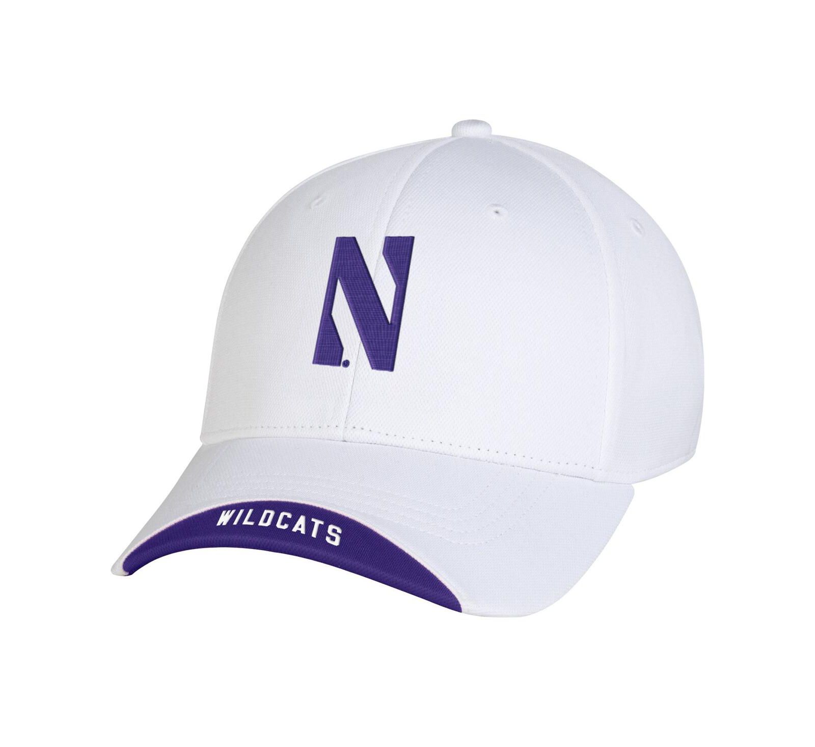 Under Armour Men's White Northwestern Wildcats Sideline Blitzing Accent Flex Hat