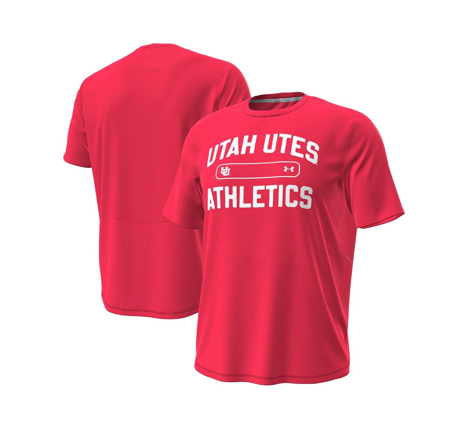 Under Armour Men's Red Utah Utes Sideline Knockout T-Shirt