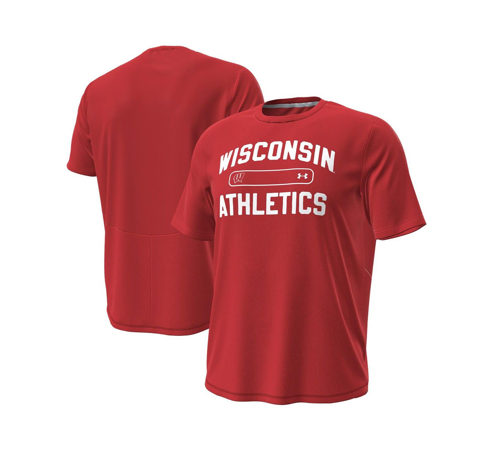 Under Armour Men's Red Wisconsin Badgers Sideline Knockout T-Shirt