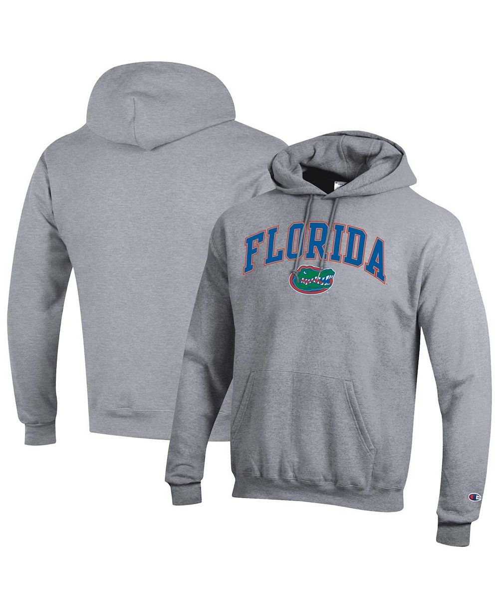 Champion Men's Charcoal Florida Gators Arched Logo Fleece Pullover Hoodie