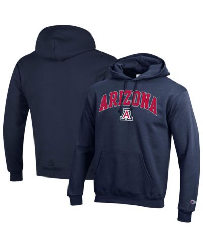 Champion Men's Navy Arizona Wildcats Arched Logo Fleece Pullover Hoodie