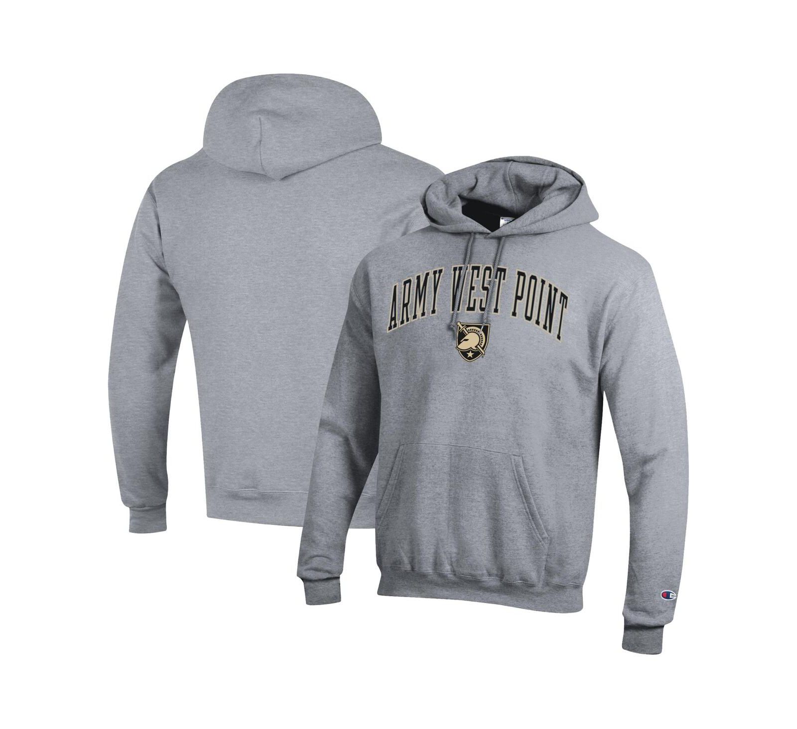 Мужское худи Champion Army Black Knights Basic Arch Fleece, серого цвета