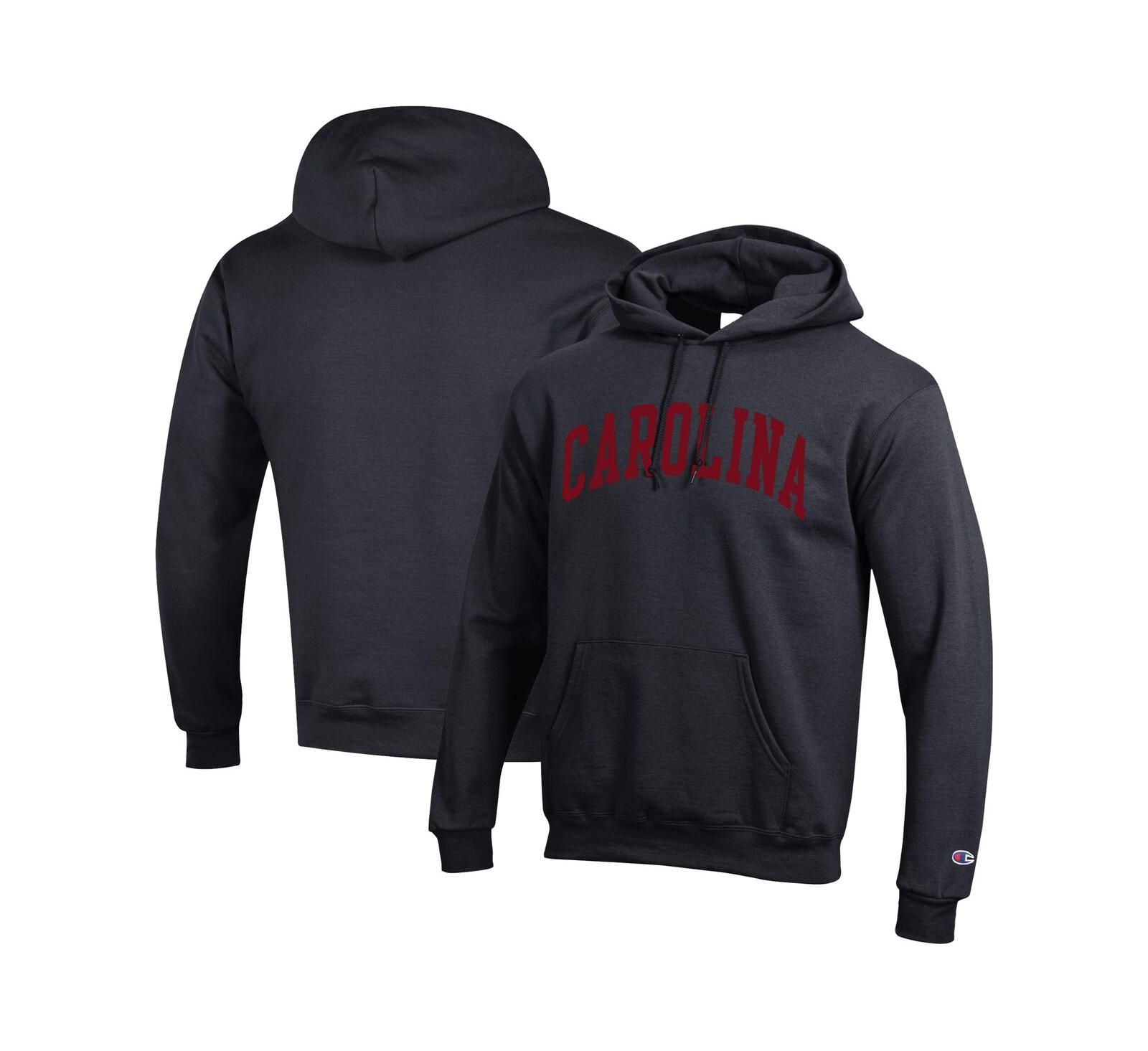 Мужская черная толстовка Champion South Carolina Gamecocks Basic Arch Fleece Pullover Hoodie