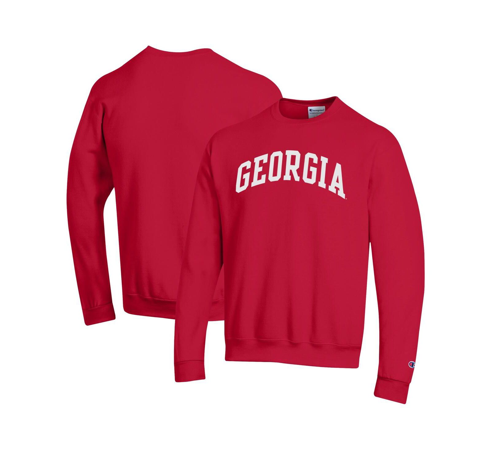 Мужской свитшот Champion Red Georgia Bulldogs Basic Arch Fleece