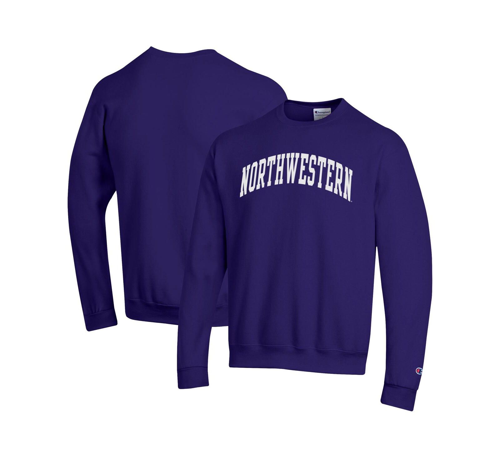 Мужская толстовка Champion Northwestern Wildcats Basic Arch Fleece Pullover